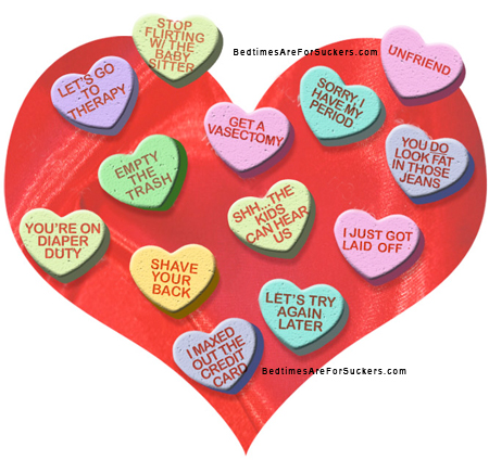Ever seen those conversation hearts with the sickeningly sweet phrases like